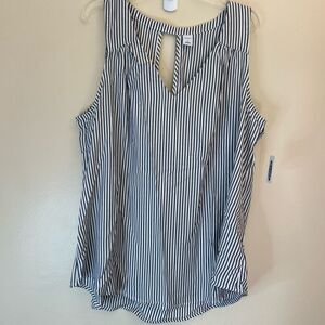 New! Old Navy| Large|Sleeveless top| striped | Fit and flare| soft| Loose